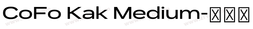 CoFo Kak Medium字体转换 CoFo Kak Medium字体转换